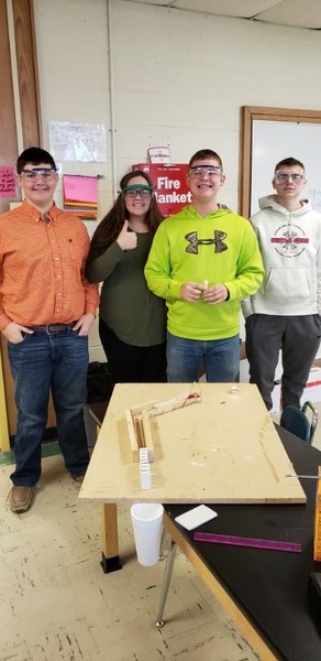 Physical Science Students Create Rube Goldberg Machines